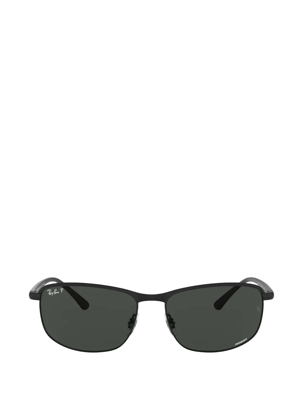 Ray-Ban polarized-lenses rectangle-frame sunglasses - Nero