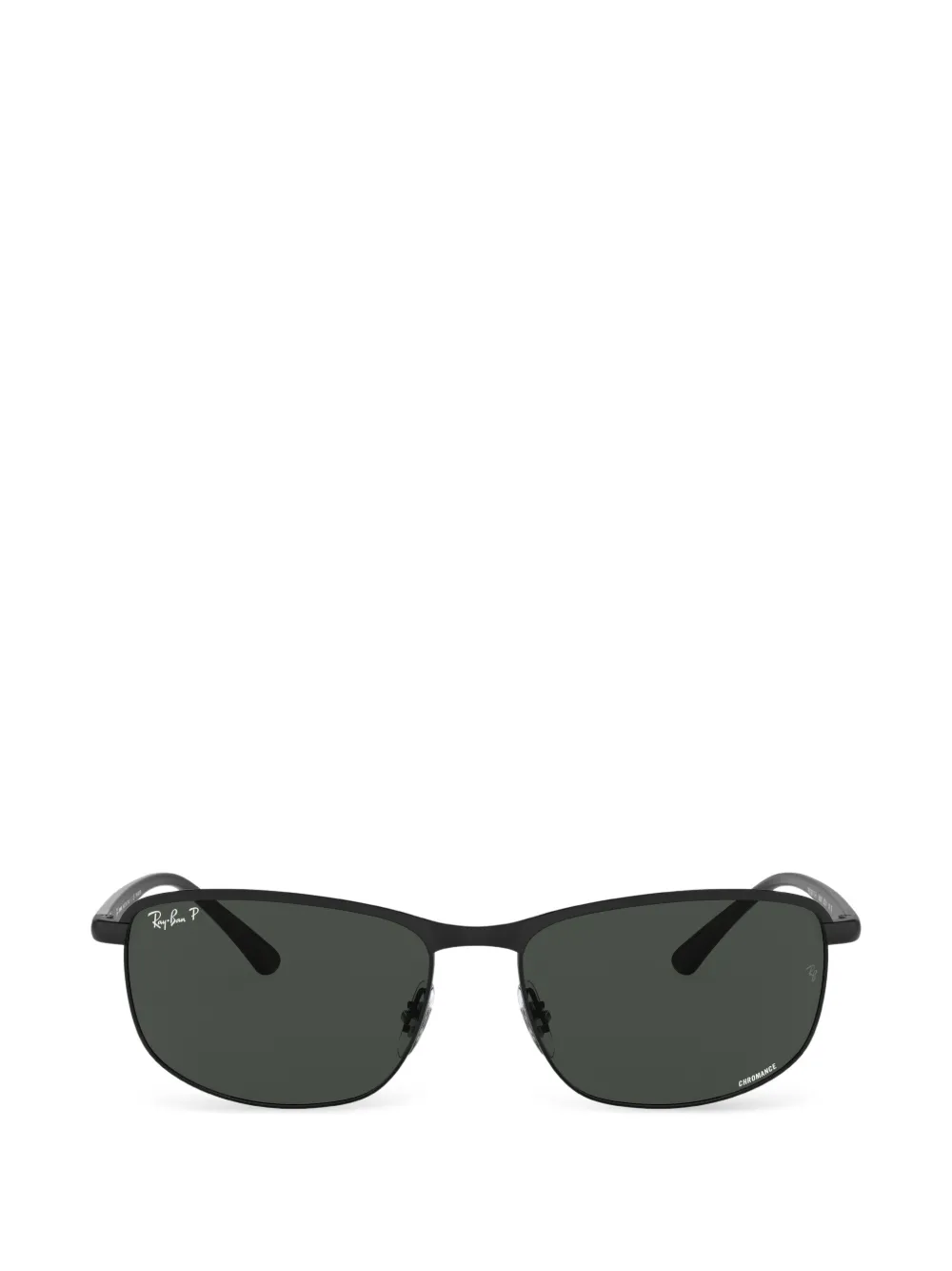 Ray-Ban polarized-lenses rectangle-frame sunglasses - Nero