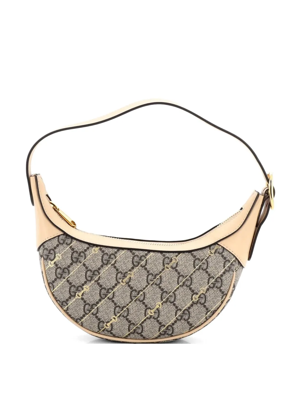 Gucci Pre-Owned Ophidia Half Moon Bag Print GG Coated Canvas Mini hobo bag - Toni neutri