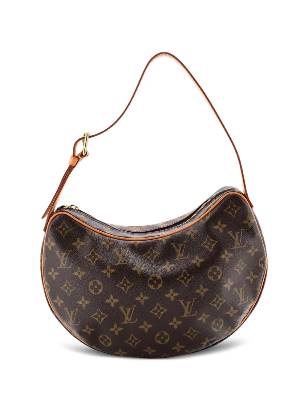 Louis Vuitton Pre-Owned Croissant MM Handtasche aus Canvas mit Monogramm - Braun