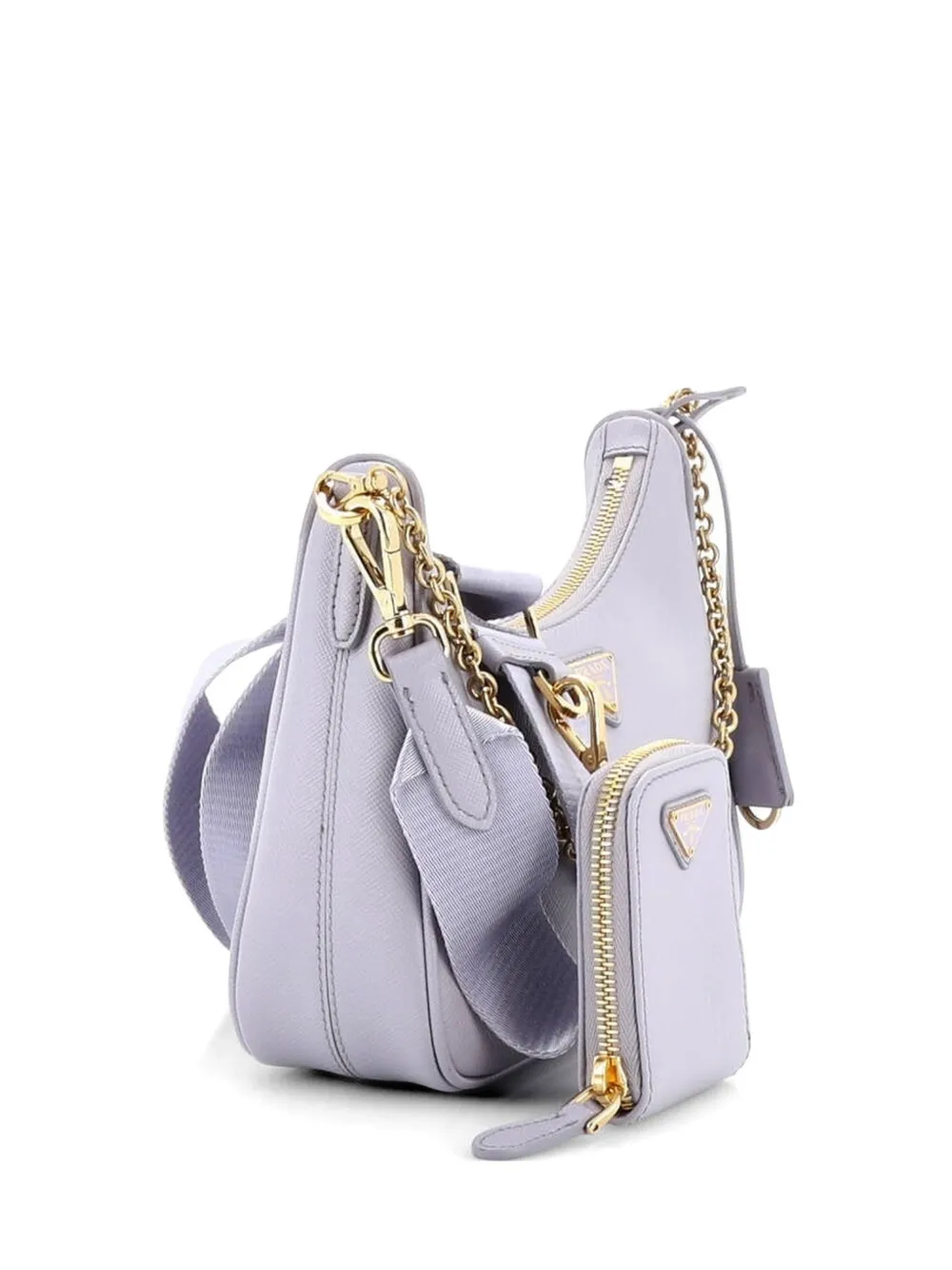 Prada Pre-Owned Re-Edition 2005 Shoulder Bag Saffiano Leather Small crossbody bag - Viola