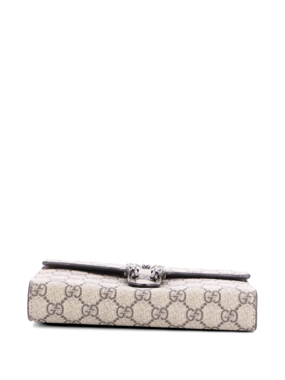 Gucci Pre-owned Dionysus Chain Wallet GG Coated Canvas Small Crossbody Bag in Brown, view 4