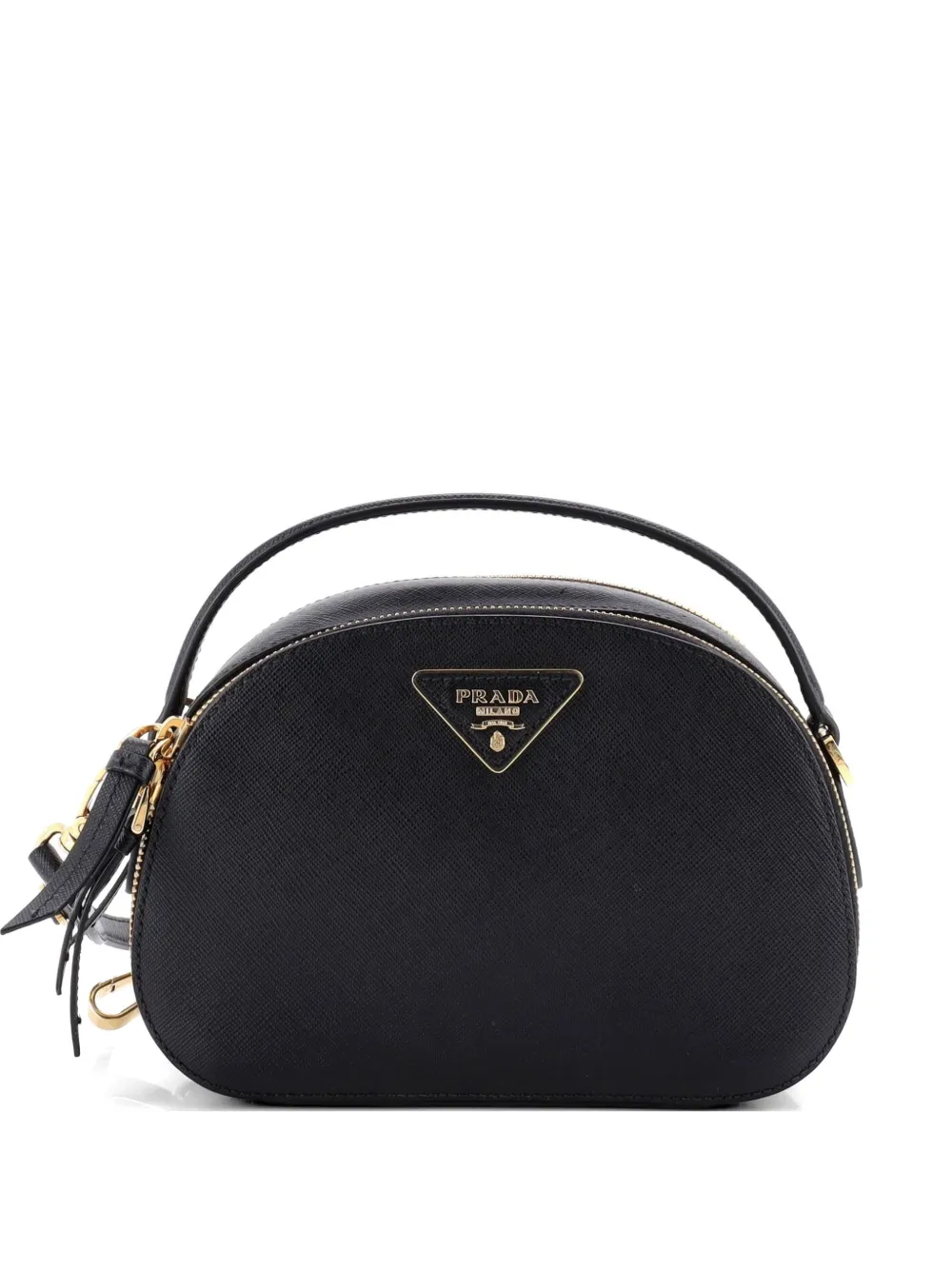 Prada Pre-Owned Odette Top Handle Bag Saffiano Leather Small shoulder bag - Nero