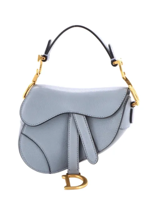 Christian Dior Pre-Owned Saddle Handbag Leather Micro satchel