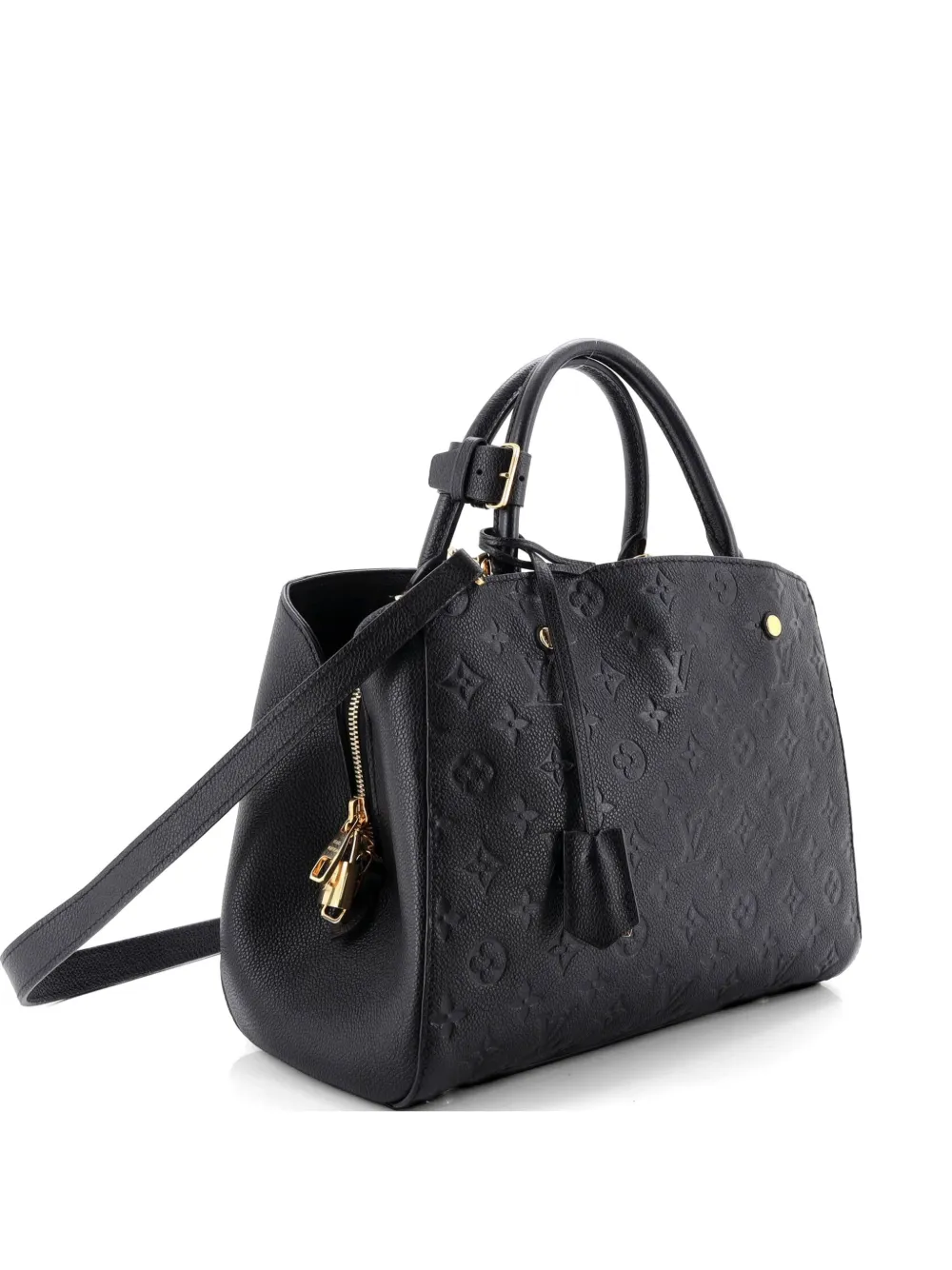 Louis Vuitton Pre-Owned Montaigne Handbag Monogram Empreinte Leather MM satchel - Nero