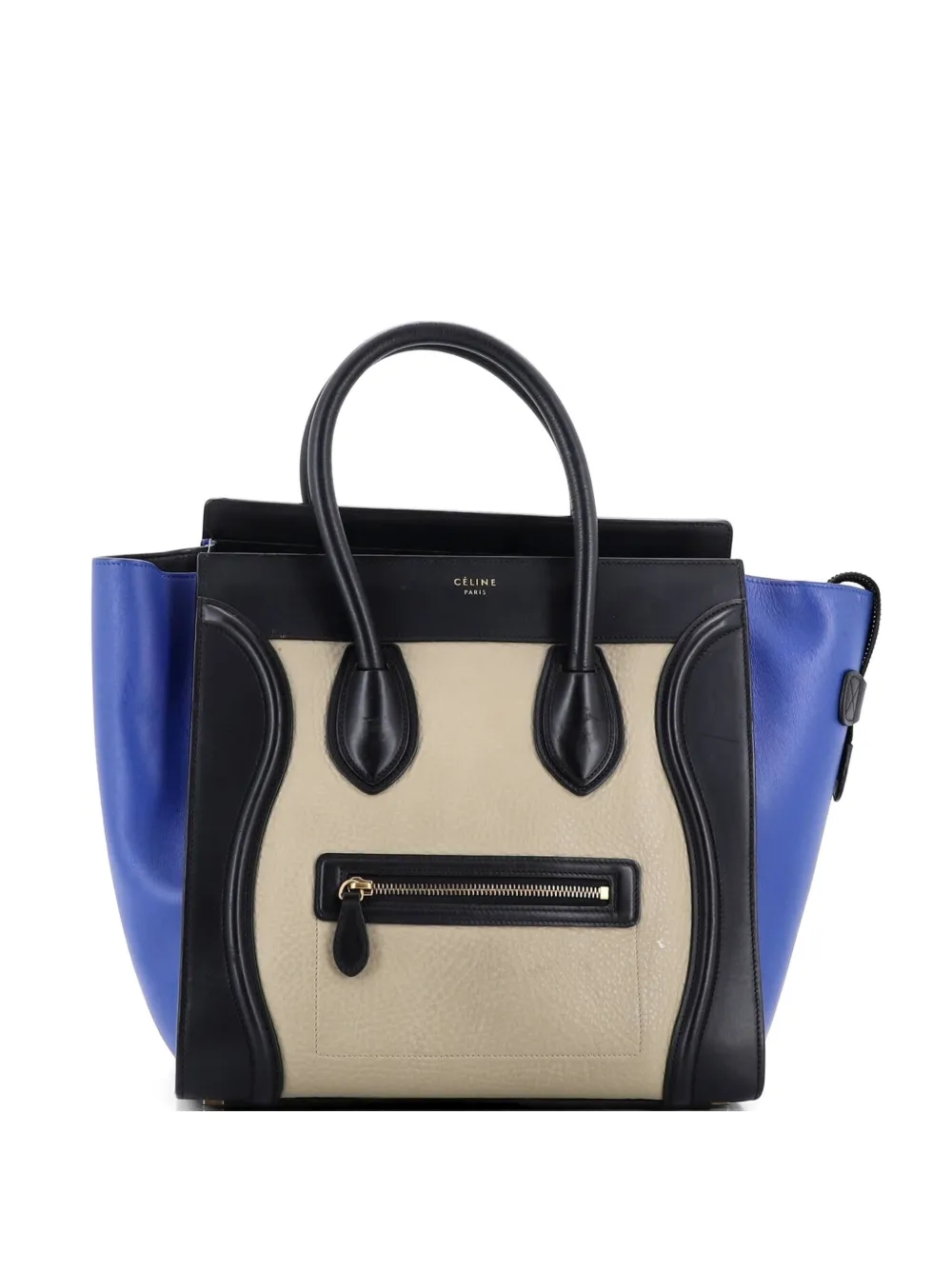 Celine Pre-Owned Tricolor Luggage Bag Leather Mini tote bag - Nero