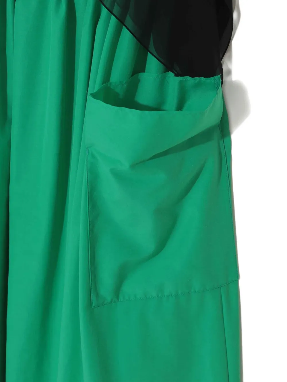 Undercover Midi-jurk met doorzichtige vlakken Groen