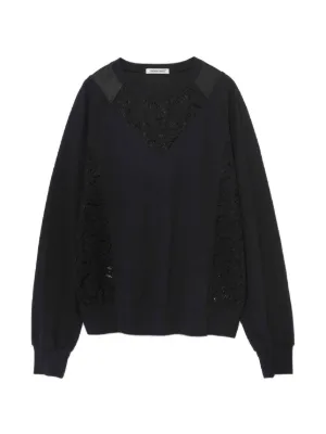 Valentino Garavani Embroidered Wool Sweater | Black | FARFETCH RO