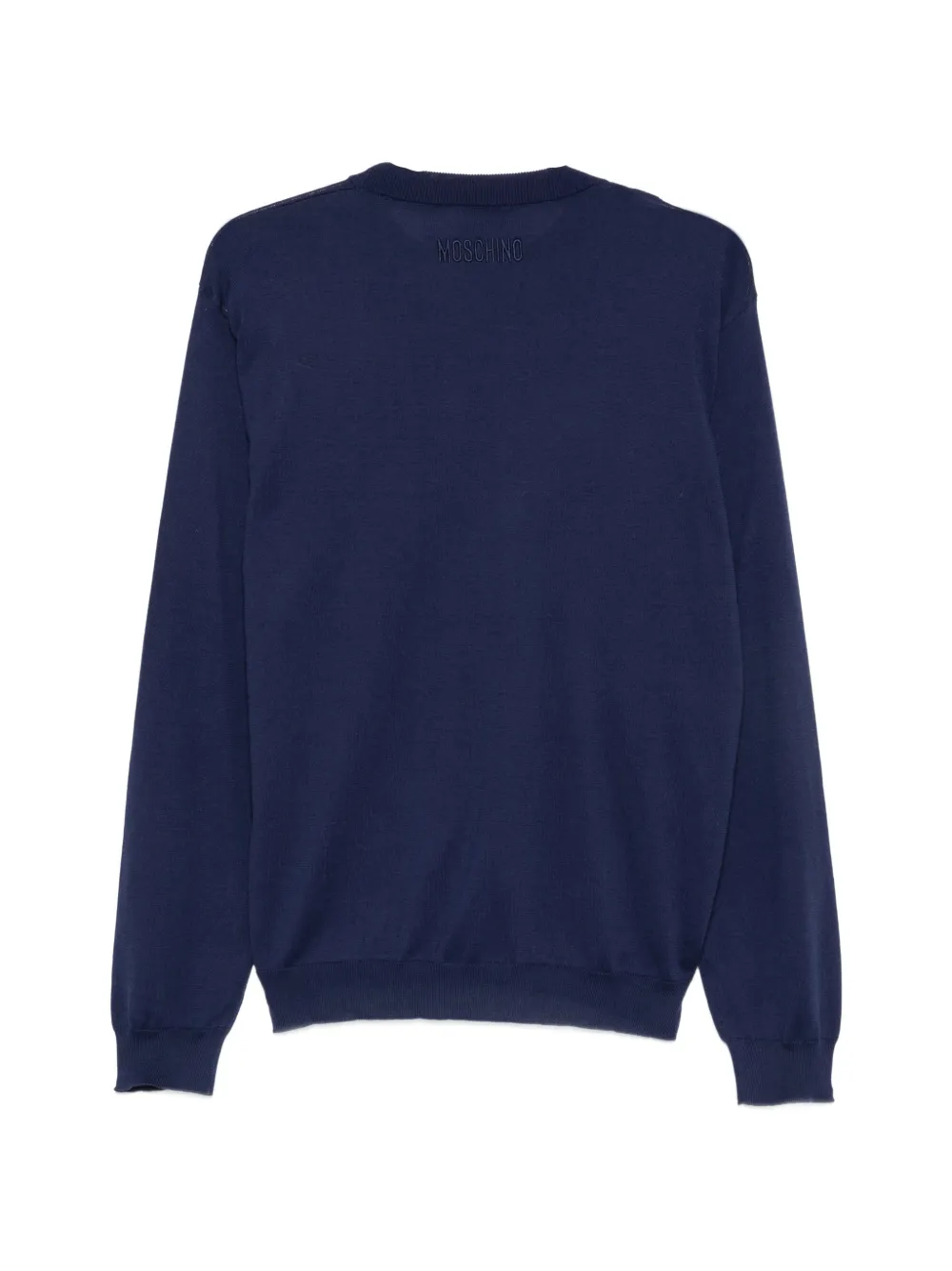 Moschino Trui met geborduurde gans Blauw