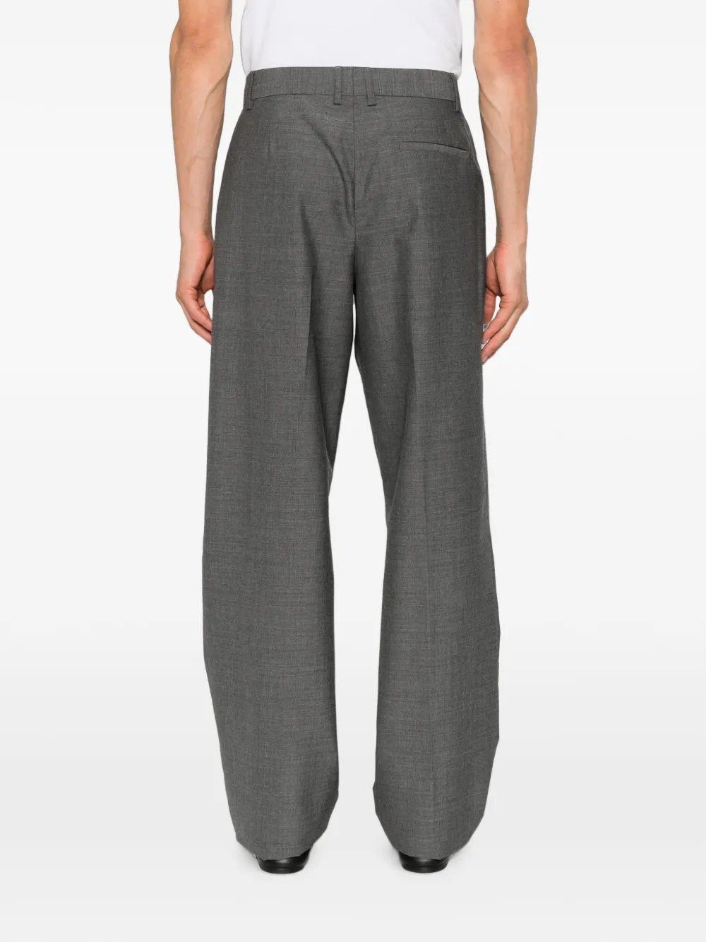 Moschino Broek met wijde pijpen Grijs