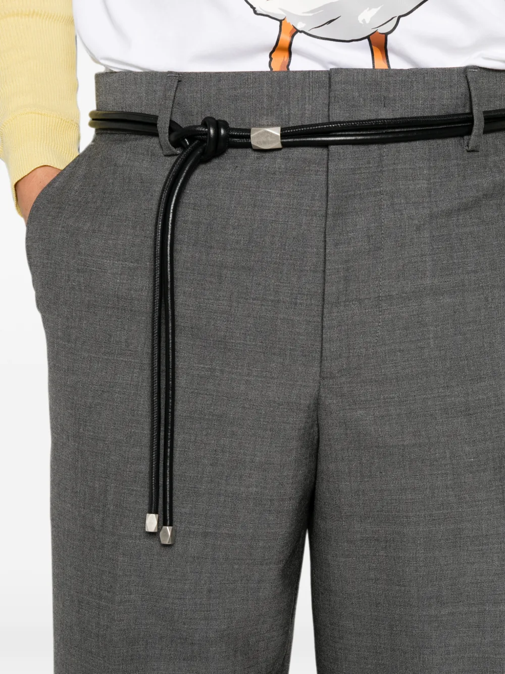Moschino Broek met wijde pijpen Grijs