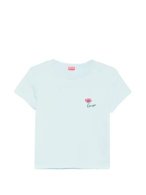 Kenzo flower-embroidered T-shirt