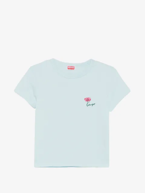 Kenzo flower-embroidered T-shirt