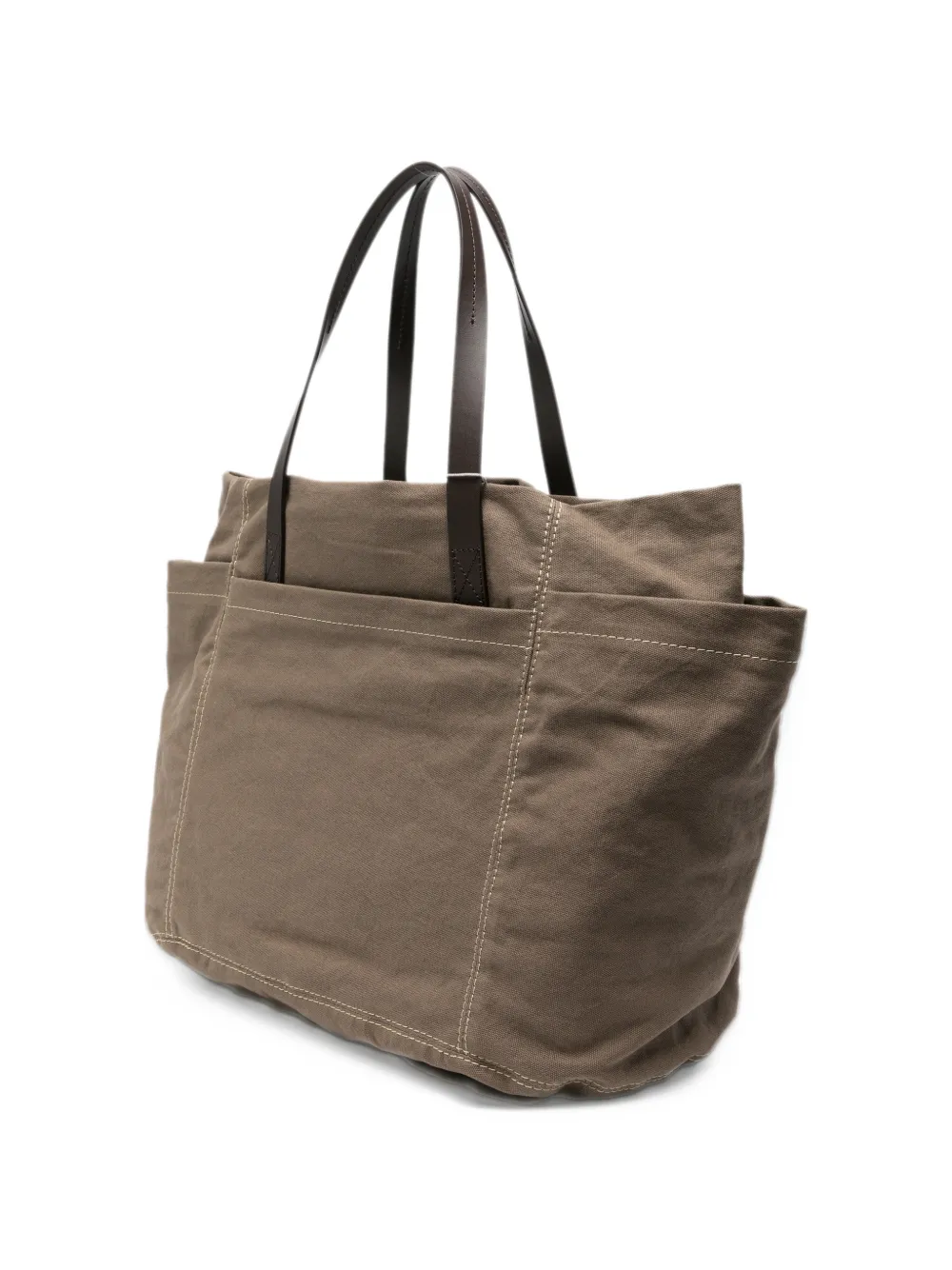 Vivienne Westwood medium Henry contrast-stitch tote bag Groen