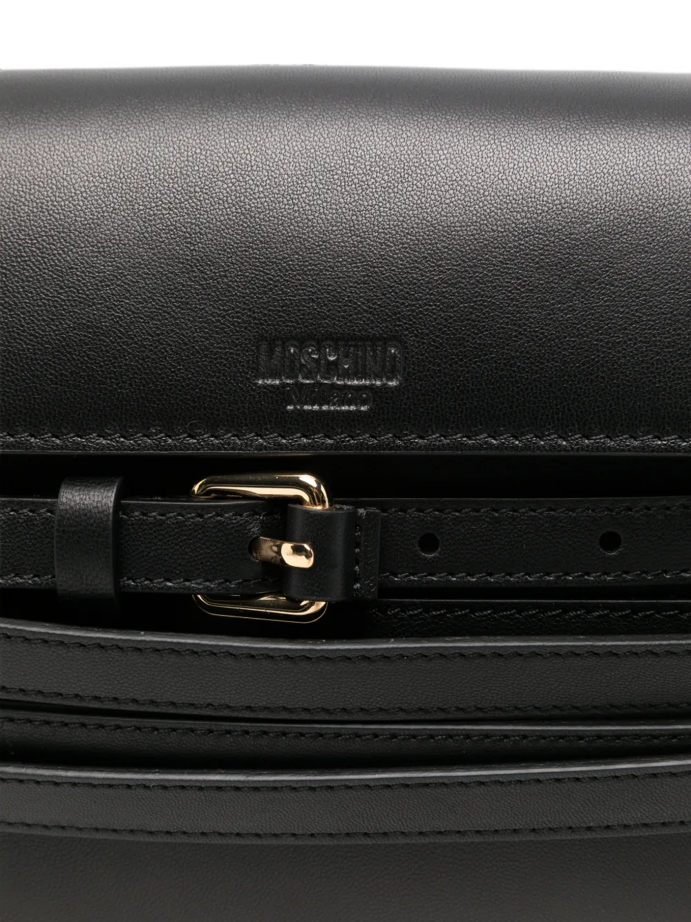 Moschino Crossbodytas met gespdetail Zwart
