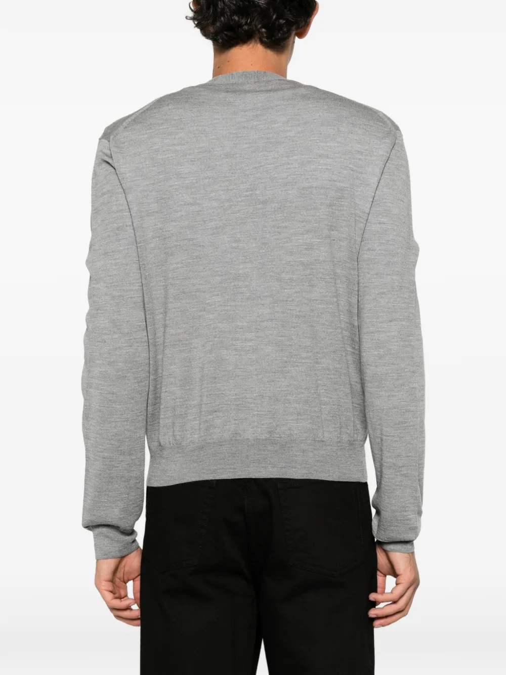 Lanvin V-neck button-up cardigan Grijs