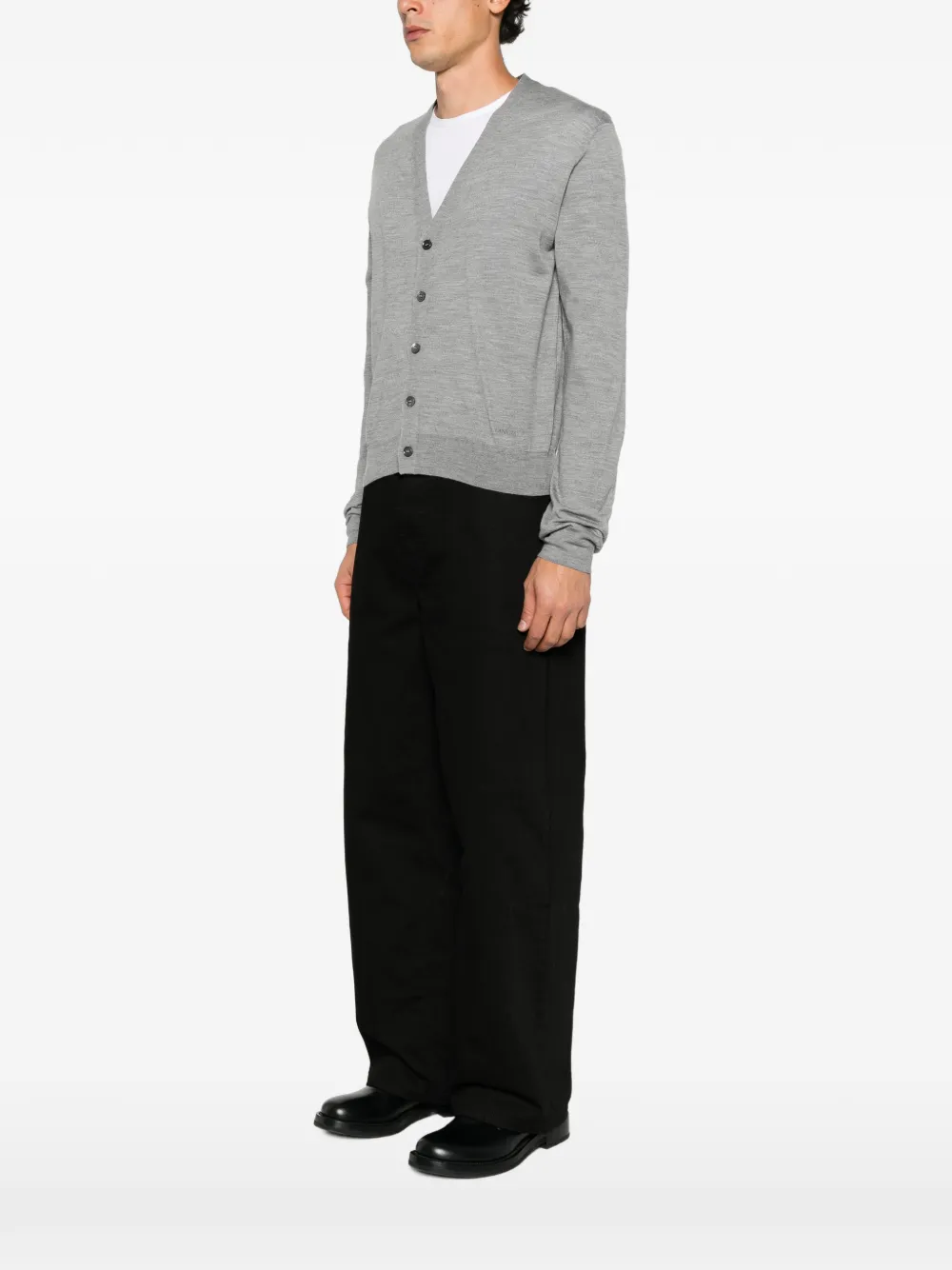 Lanvin V-neck button-up cardigan Grijs