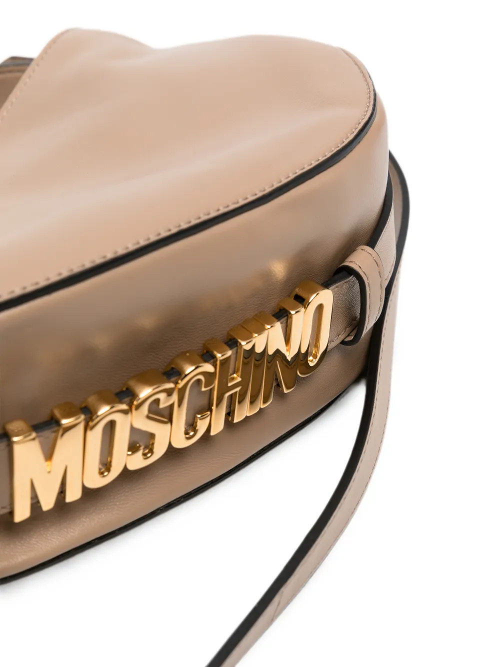 Moschino Shopper met metalen handvat Bruin