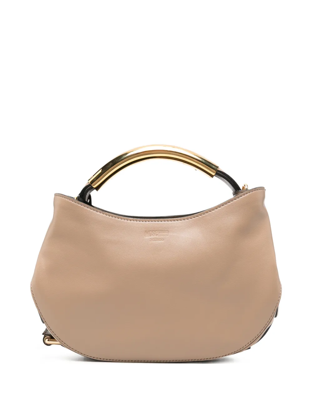 Moschino metal-handle tote bag - Marrone