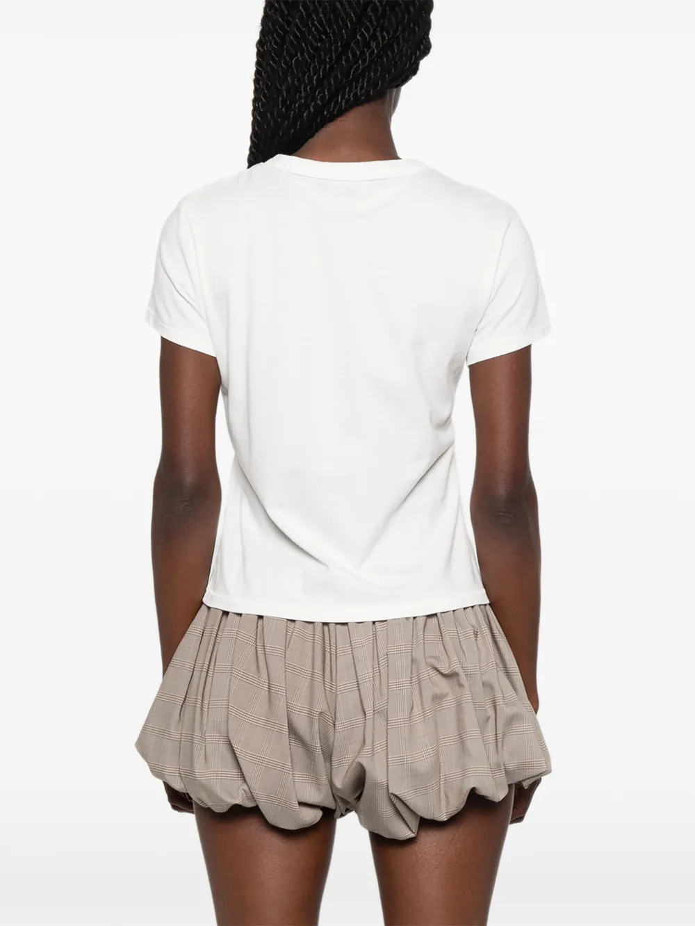Kenzo T-shirt met geborduurde bloemen Wit