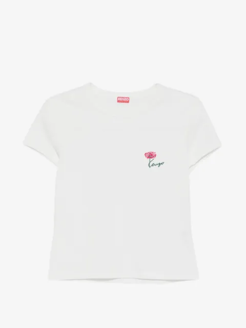 Kenzo flower-embroidered T-shirt