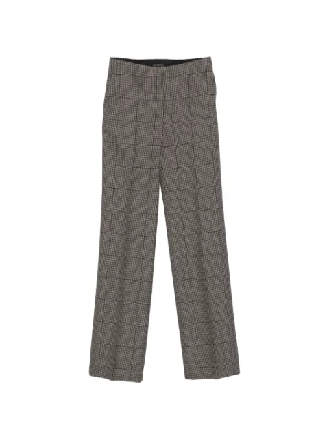 Mugler pantalones de vestir con motivo pied de poule