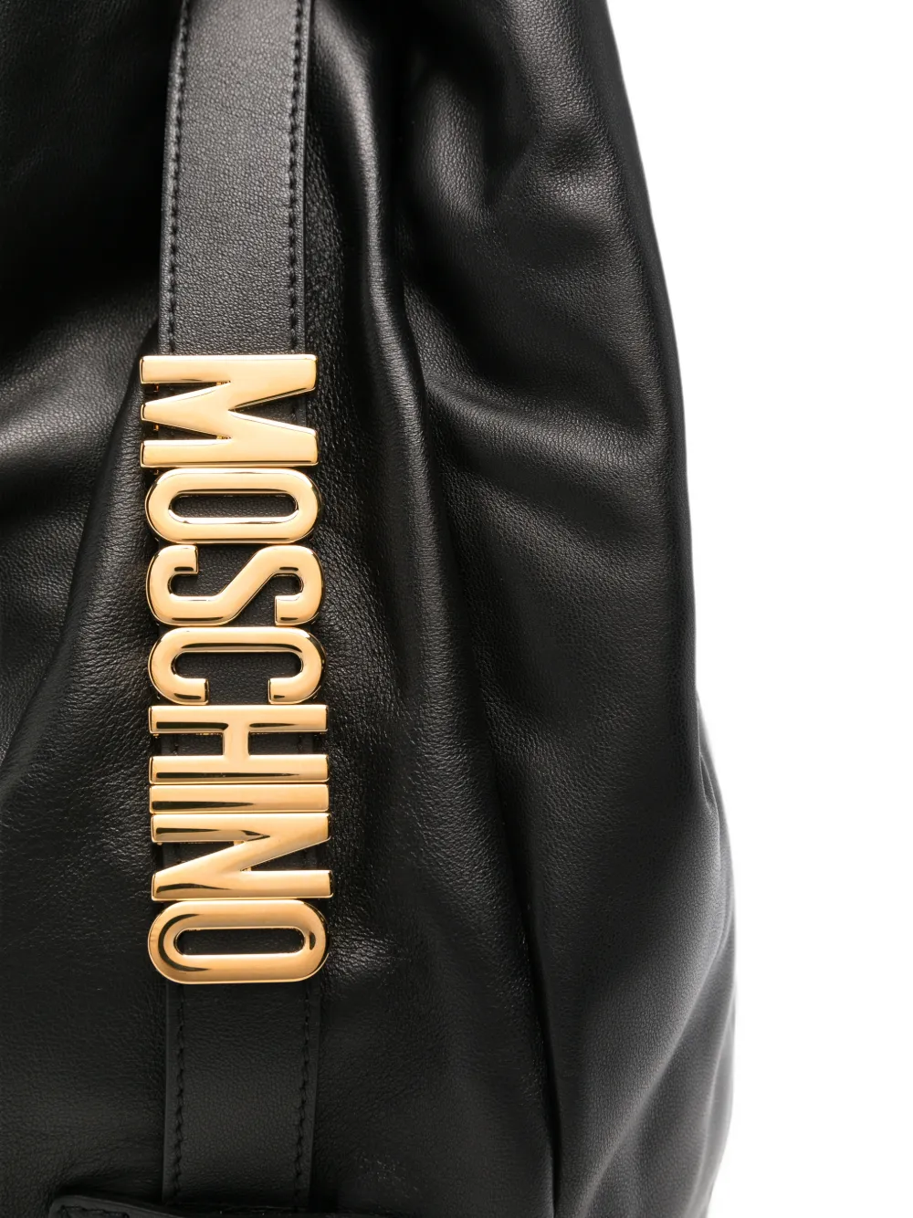 Moschino Heuptas met logoplakkaat Zwart