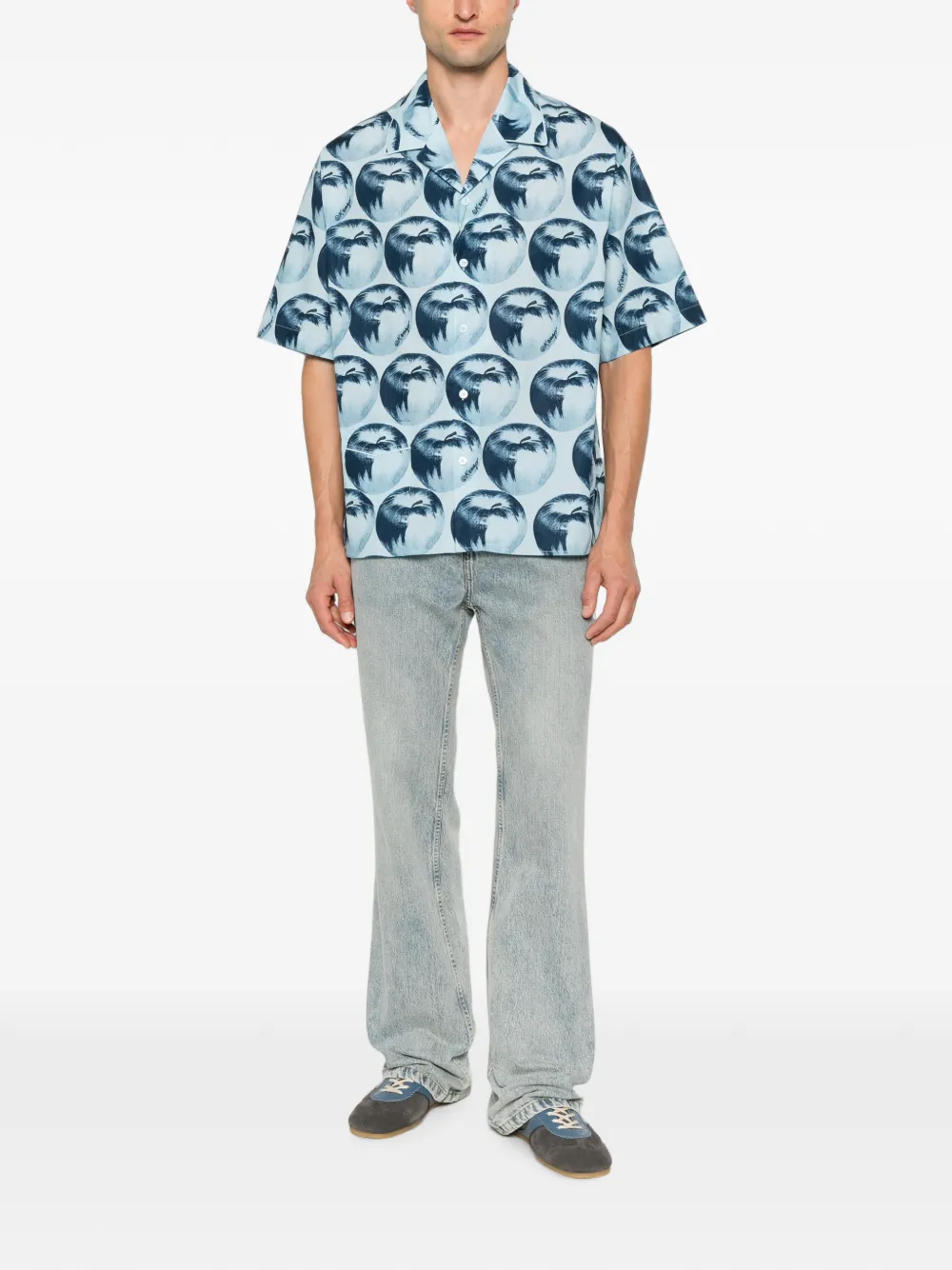 Kenzo Overhemd met print Blauw