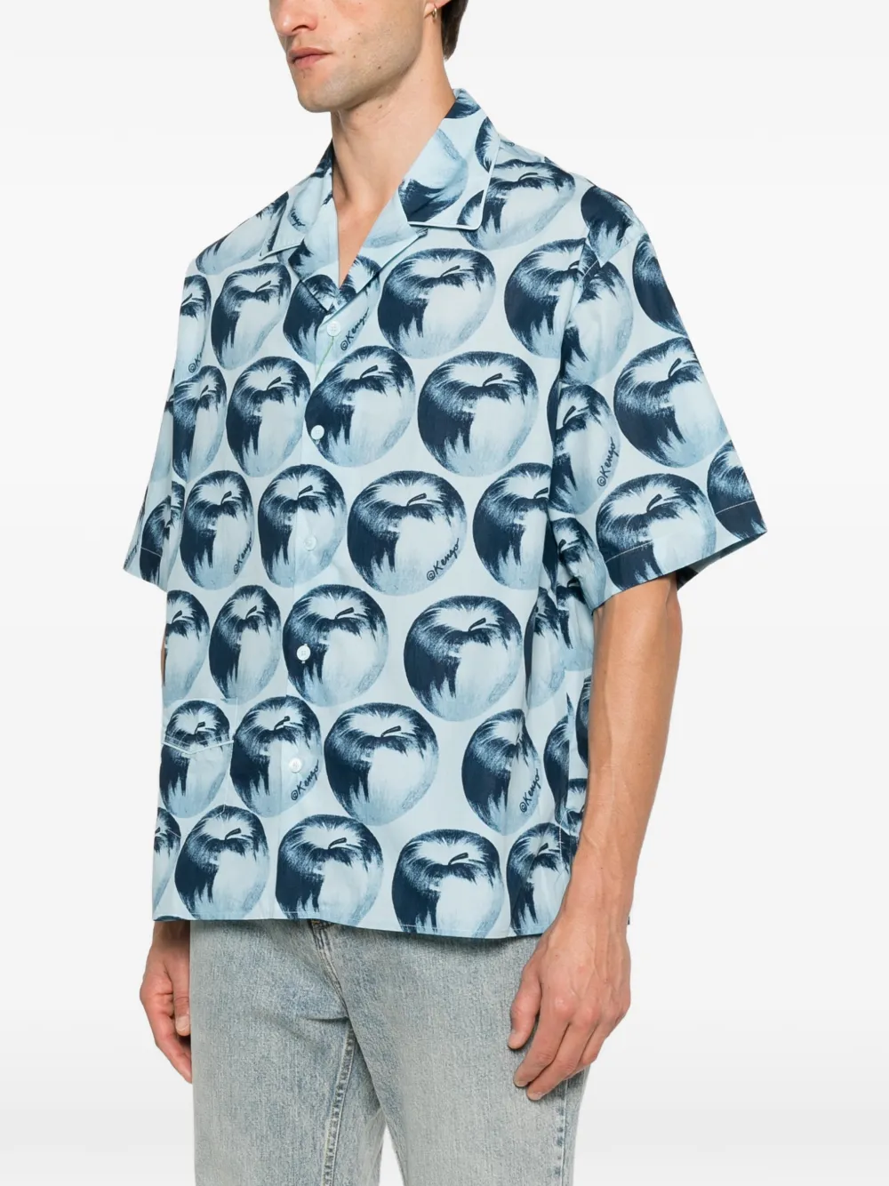 Kenzo Overhemd met print Blauw