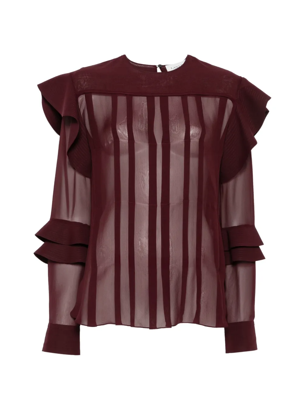 Lanvin Long-sleeves Blouse In Red