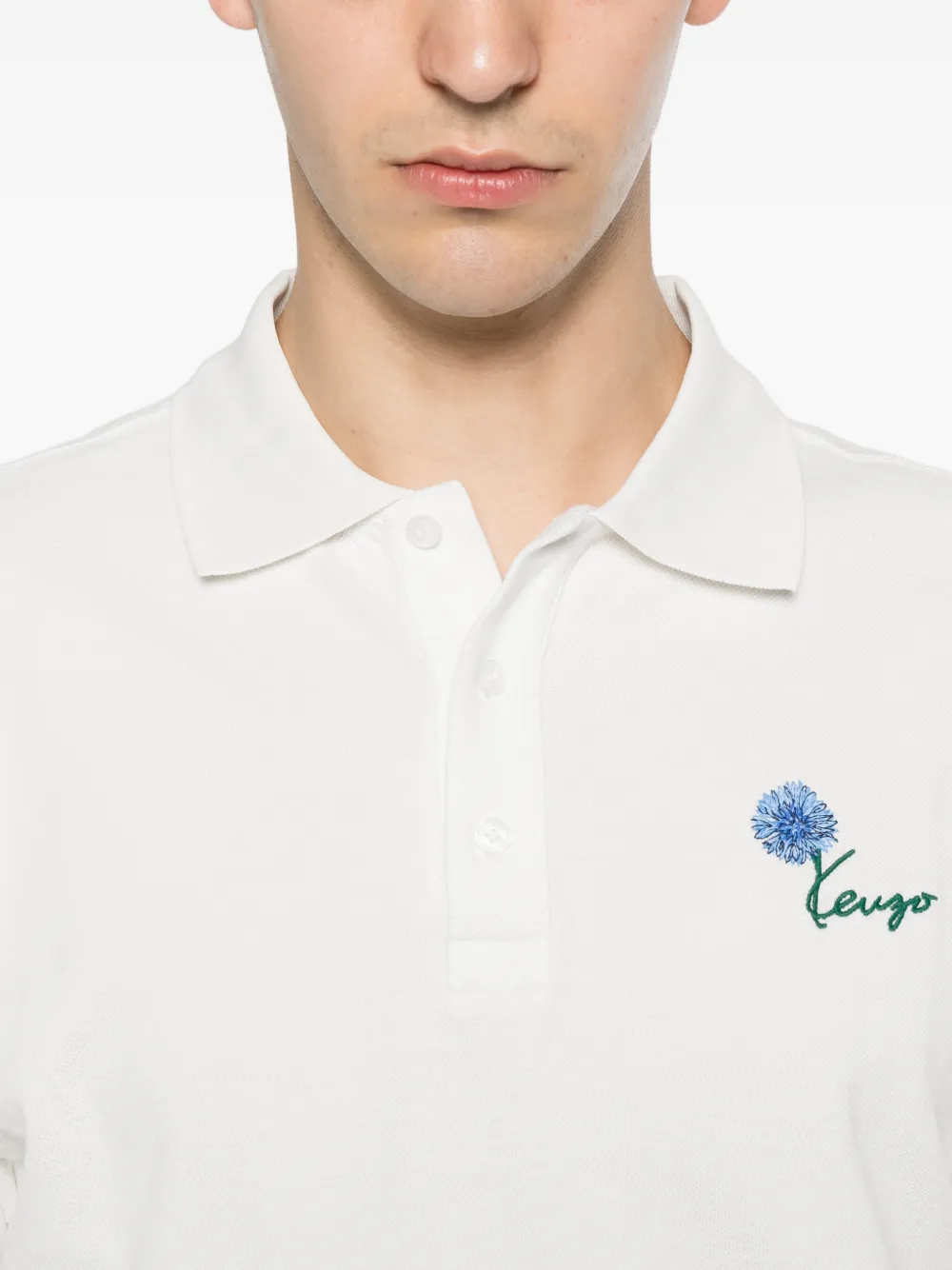 Kenzo フローラル ポロシャツ | ホワイト | FARFETCH JP