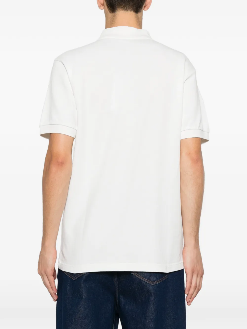Kenzo Poloshirt met geborduurde bloemen Wit