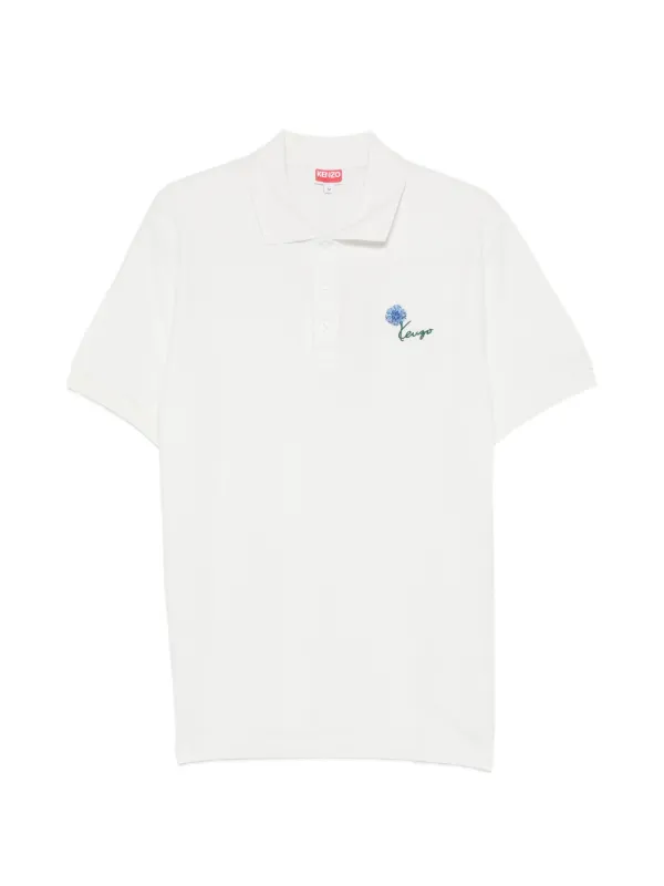 Kenzo フローラル ポロシャツ | ホワイト | FARFETCH JP