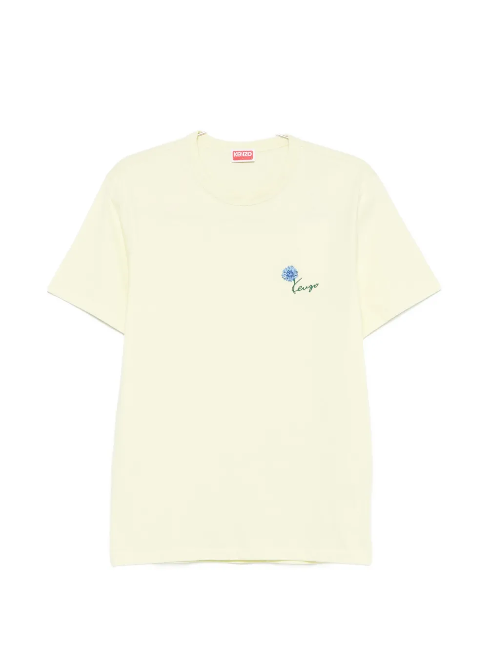 Kenzo logo-embroidered T-shirt - Verde