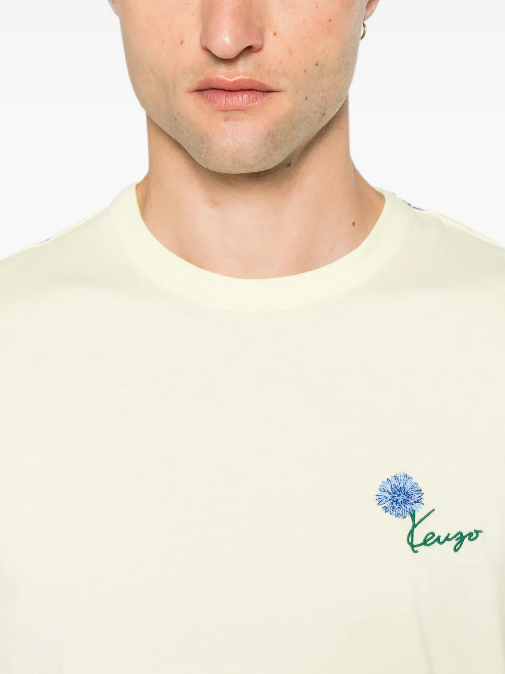 Kenzo T-shirt met geborduurd logo Groen