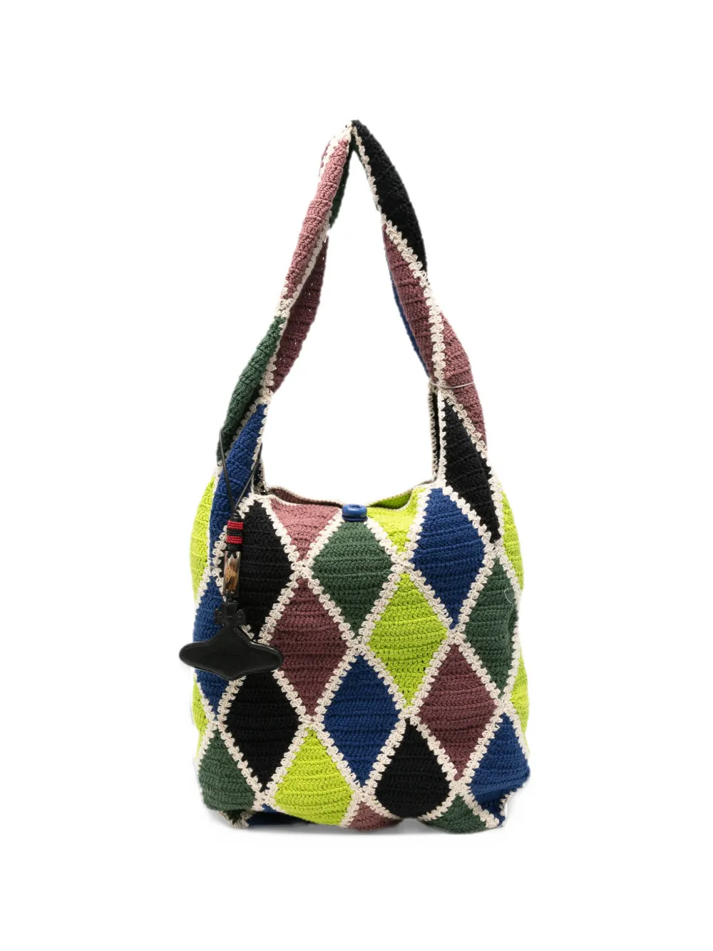 Vivienne Westwood argyle-pattern tote bag Groen