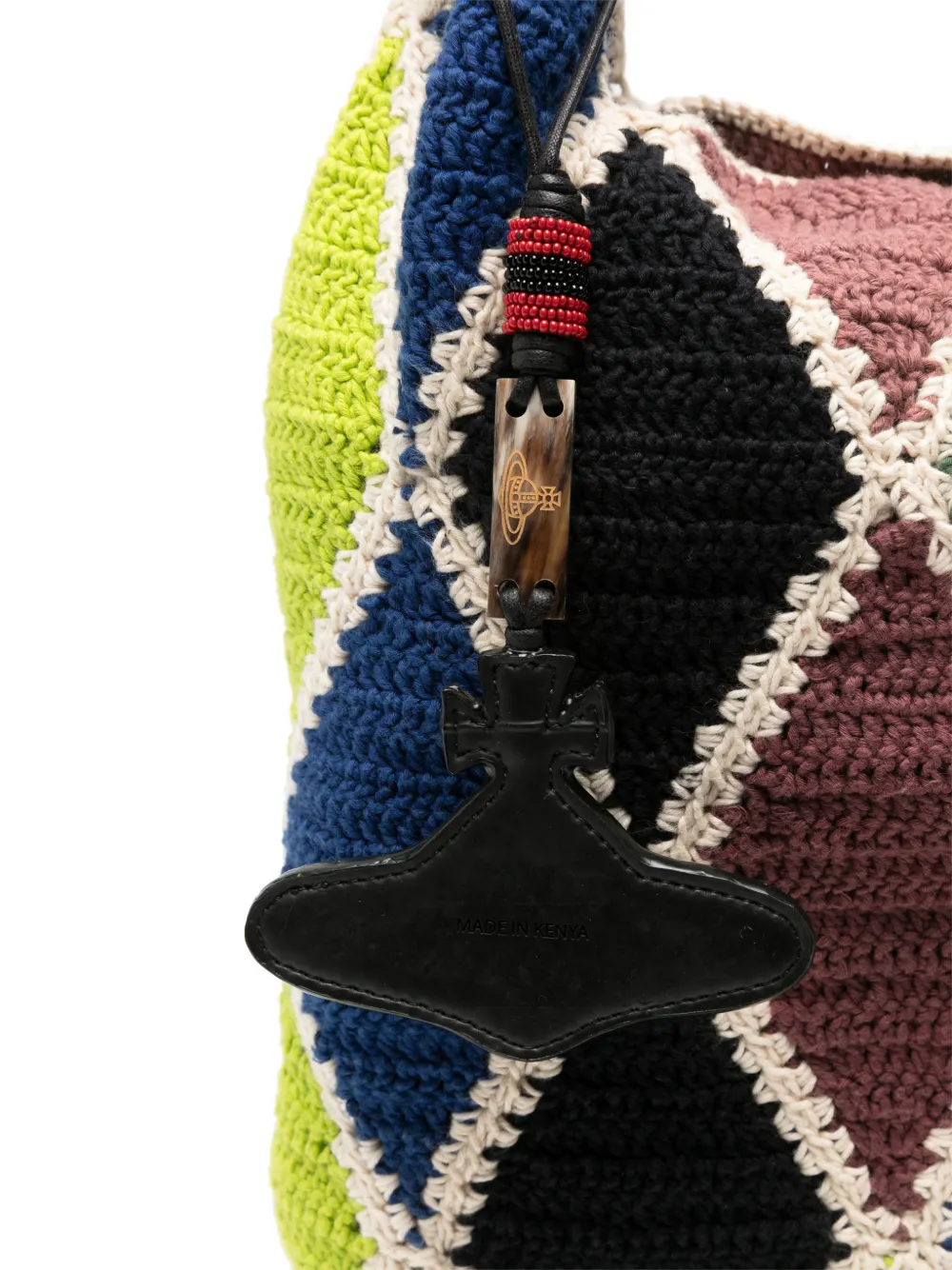 Vivienne Westwood argyle-pattern tote bag Groen