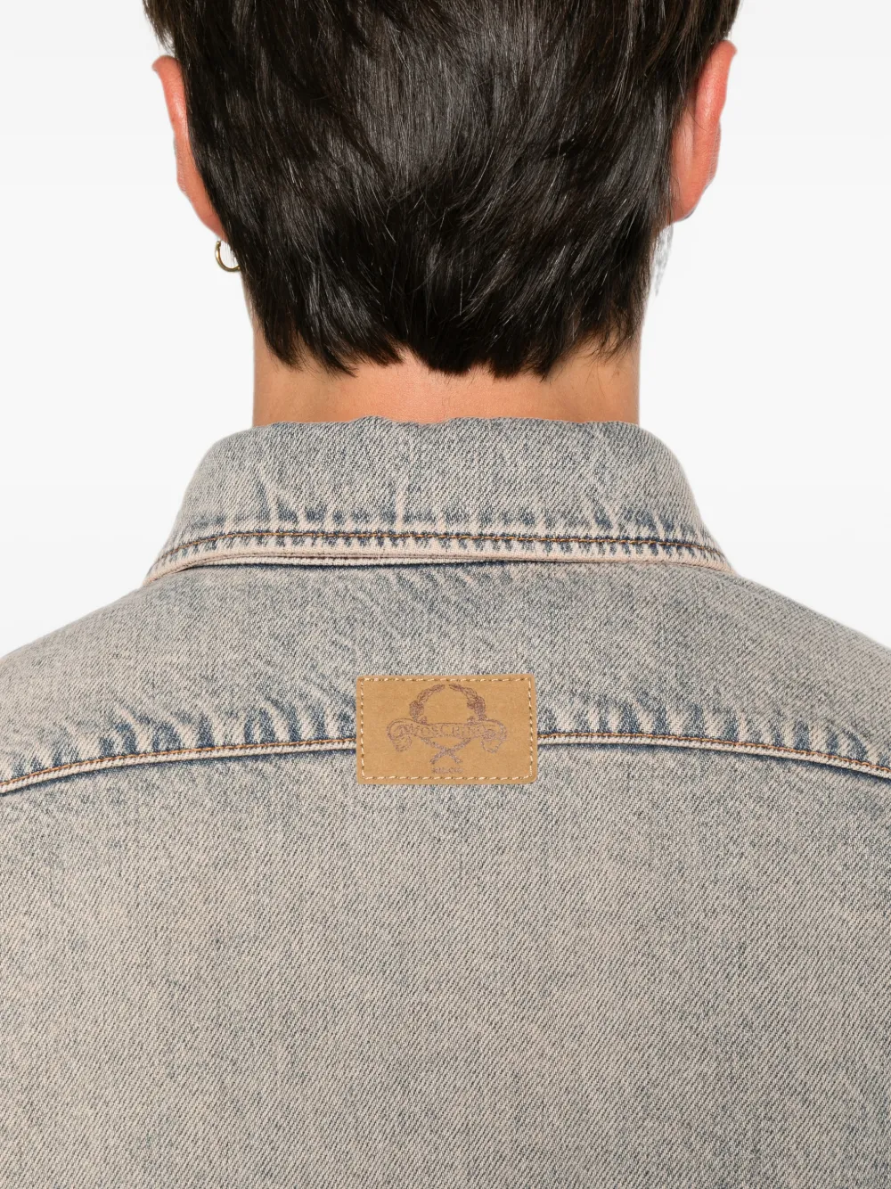 Moschino Overhemd met hartpatch Grijs