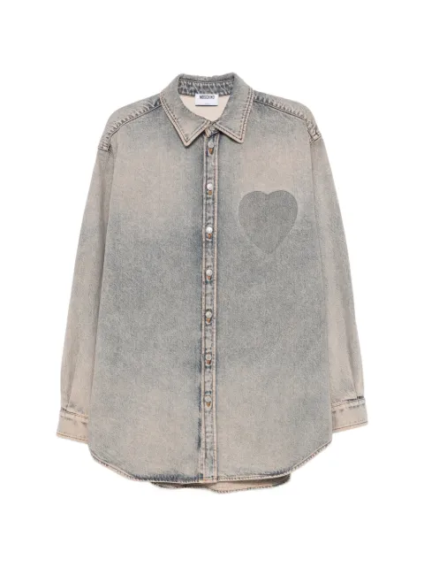 Moschino chemise à patch cœur