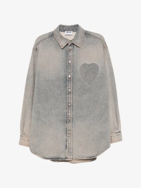 Moschino heart-patch shirt