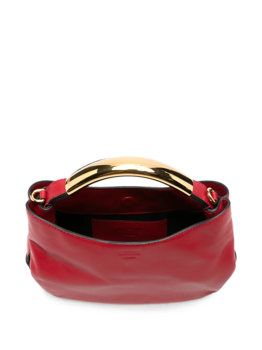 Moschino Shopper met metalen handvat Rood