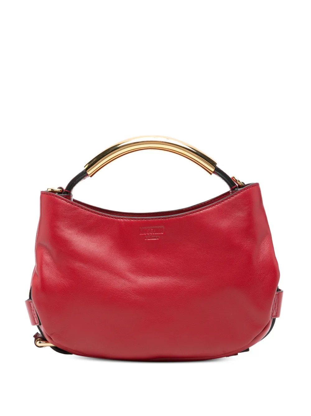 Moschino metal-handle tote bag - Rosso