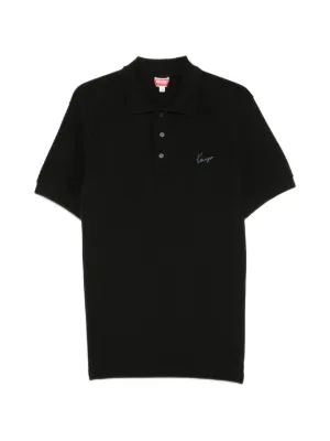 Kenzo Happy Tiger Polo Shirt | Black | FARFETCH