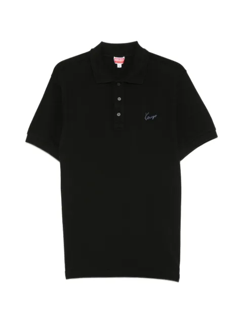 Kenzo logo-embroidered piqué polo shirt