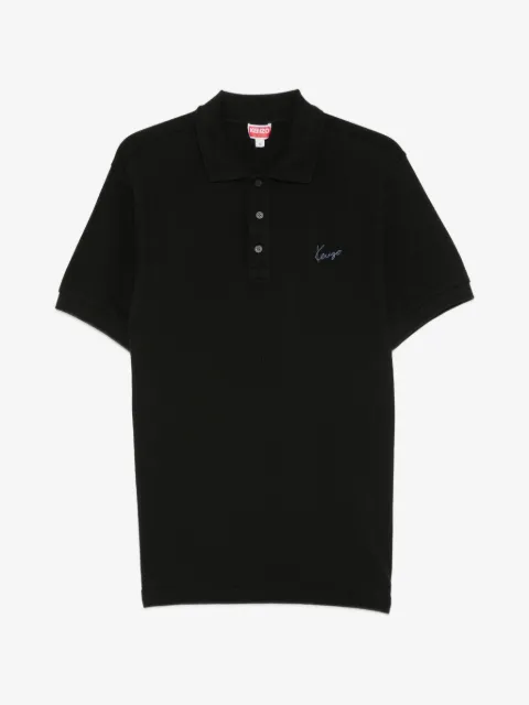 Kenzo polo en piqué à logo brodé