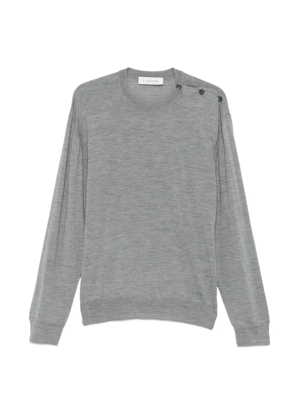 Lanvin button-shoulder sweater | Grey | Image 1
