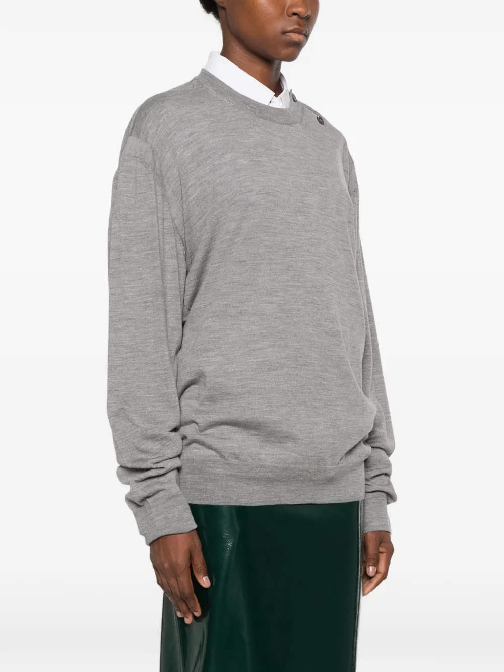 Lanvin button-shoulder sweater Grijs