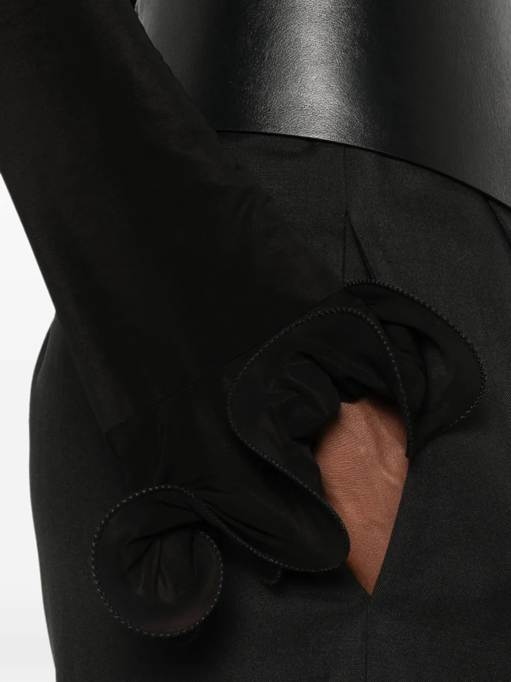 Moschino Top met ruches Zwart