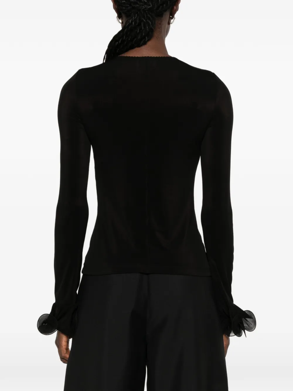 Moschino Top met ruches Zwart