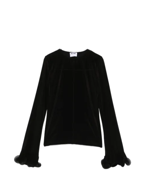 Moschino ruffled long-sleeve top